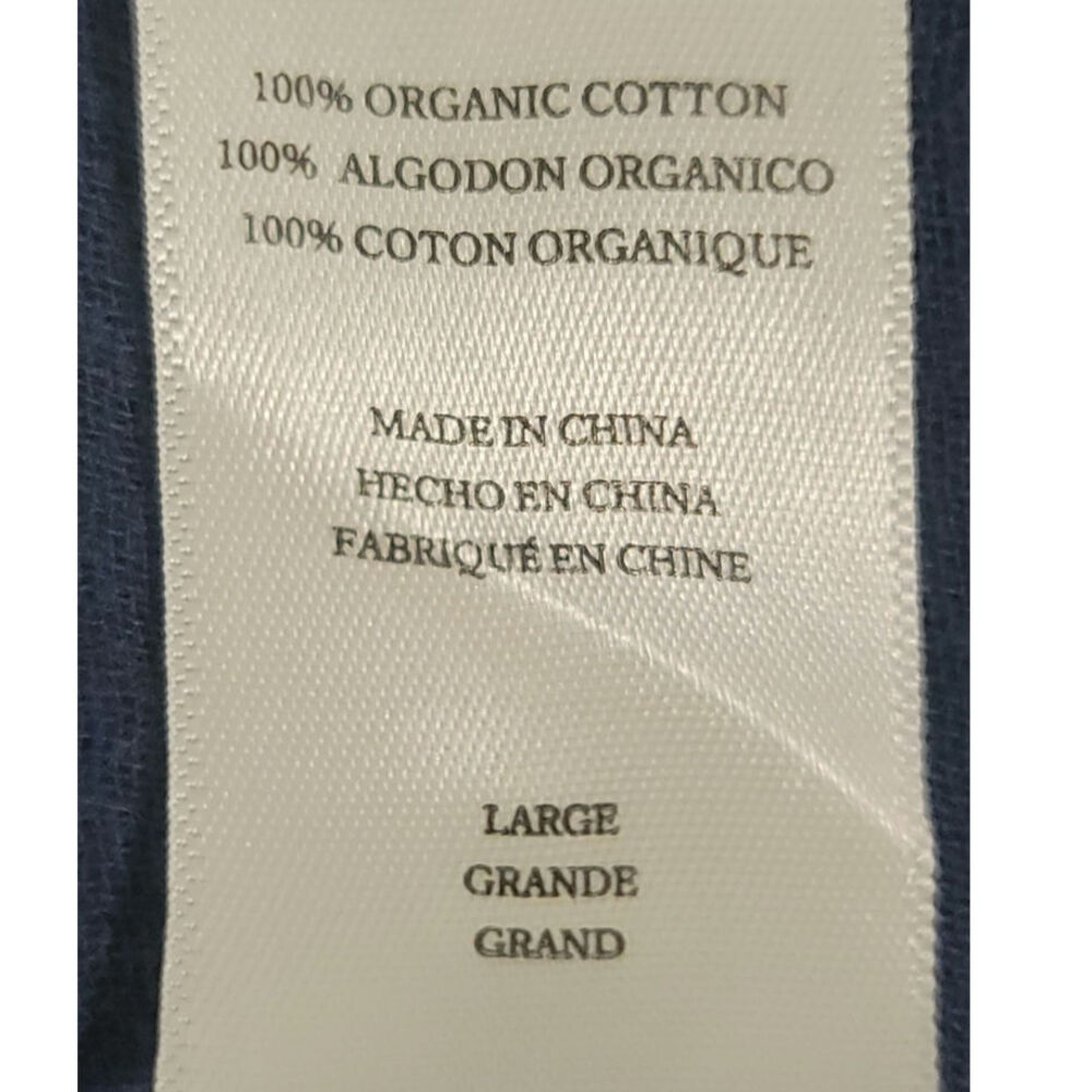 100% Organic Cotton Guazy Long Sleeve Blue Button-down Top Natural Shell Buttons - Picture 8 of 10